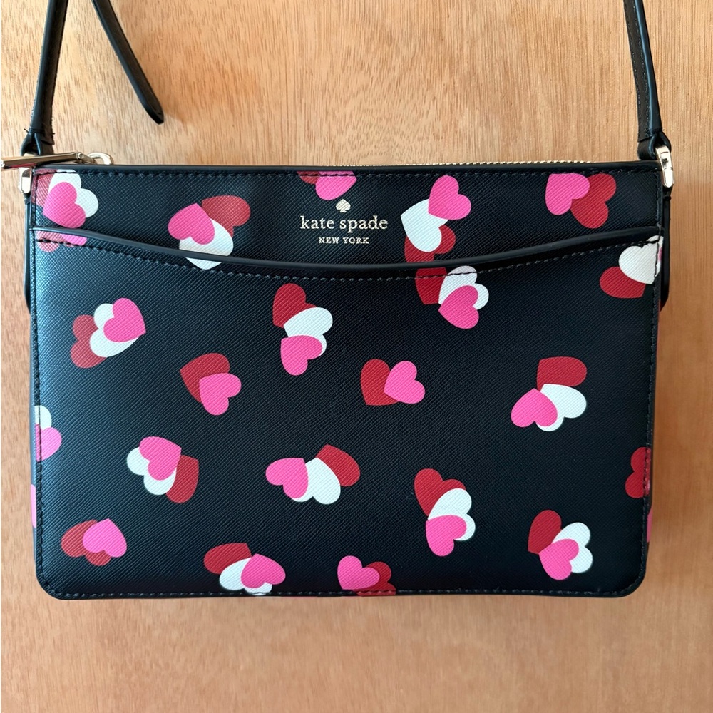 Kate Spade Flutter Hearts Crossbody Purse Bag